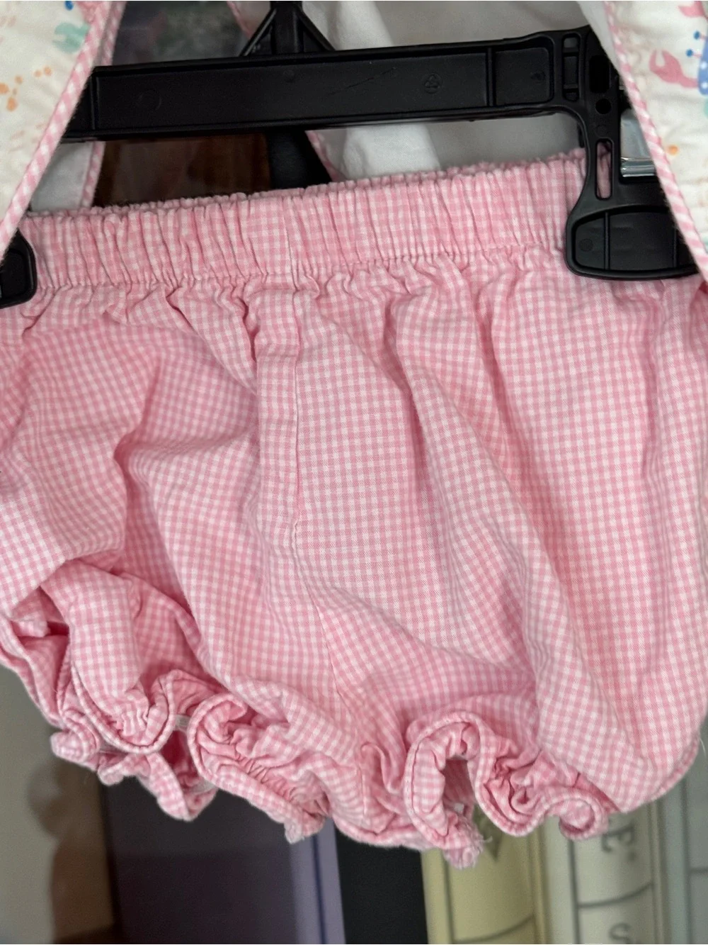 James & Lottie bloomers set tulip crabs gingham dress baby girl poppy ruffle